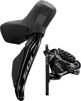 Shimano 105 DI2 22 DISC Brake Set HR 1700mm, ST-R7170, FLAT MOUNT mit BR-R7170 schwarz