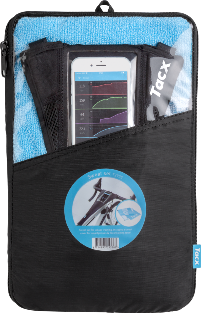 Tacx Tacx-Schweiß-Set (einschließlich Handtuch und Smartphone-Schweißfänger)