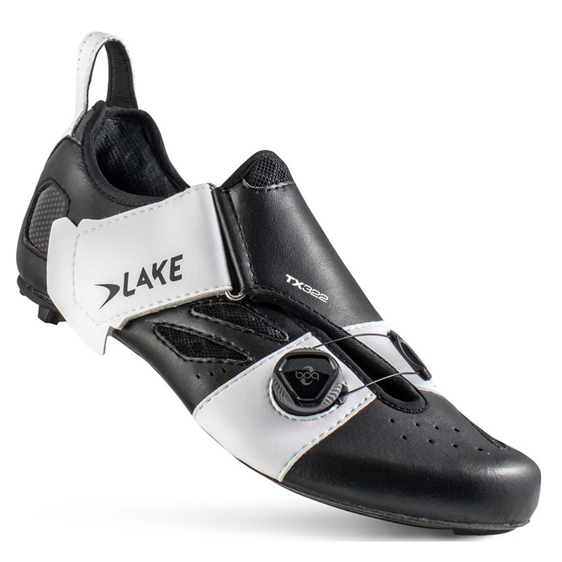 Lake Cycling Triathlonschuhe, TX322,  SCHWARZ WEISS, 41