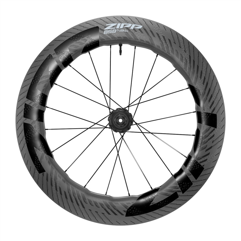 Zipp 858 NSW Tubeless Disc-Brake Rear Wheel Hookless black carbon,700C/'12X142 XDR
