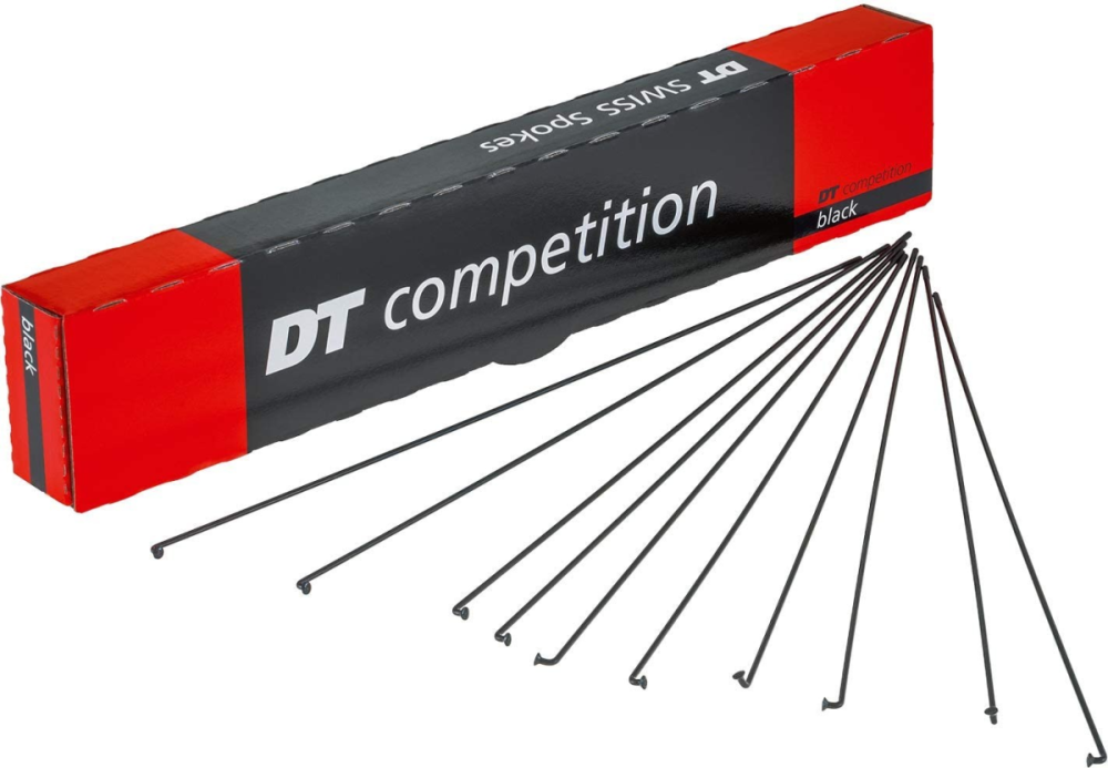 DT Swiss Speichen Competition Race 274mm schwarz, 2,0/1,6mm, ohne Nippel, Karton à 100 Stk.
