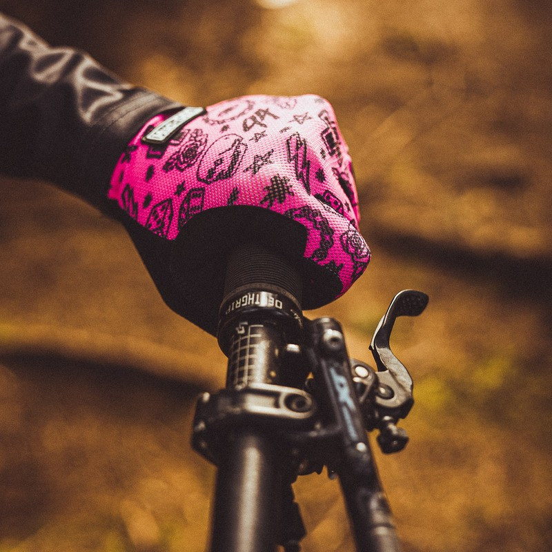Muc-Off Lightweight Mesh Ride Gloves - Pink pink, M