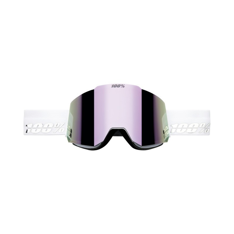 Ride 100% 100% Snowcraft Hiper Goggle white - mirror pink