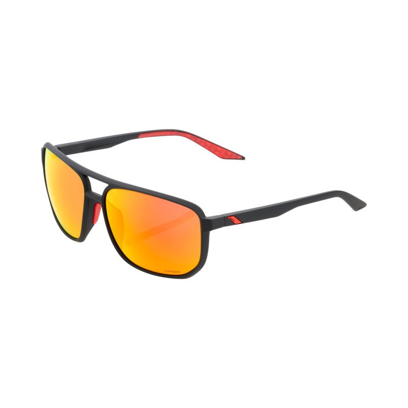 Ride 100% 100% Konnor Glases Soft Tact black-HiPER red ML