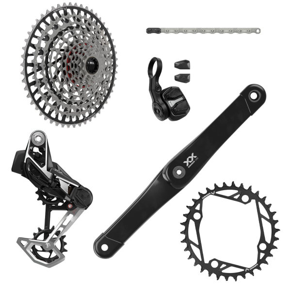SRAM XX Eagle T-Type E-MTB 104BCD Groupset 36Z, RD, Controller, Kette, Kassette