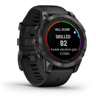 Garmin fenix 7 Pro Saph Solar, Crbn Gry DLC Ti w/Black Band, Sportuhr