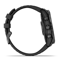 Garmin fenix 7X Pro Saph Solar Carbon Gray Ti w/Black Band, Sportuhr