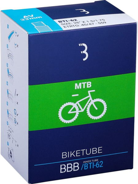 BBB BBB Schlauch 27.5 x 2.0 - 2.4 Schrader (AV)