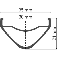 DT Swiss Felge XM 481 29"+, +Plus Bike, 28 Loch, Aluminium, schwarz