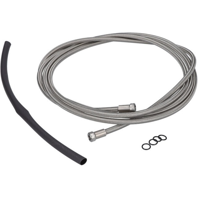 Trickstuff Bremsleitungsset Goodridge raw 5mm, 2000mm, inkl. 2x 5mm Überwurfmutter