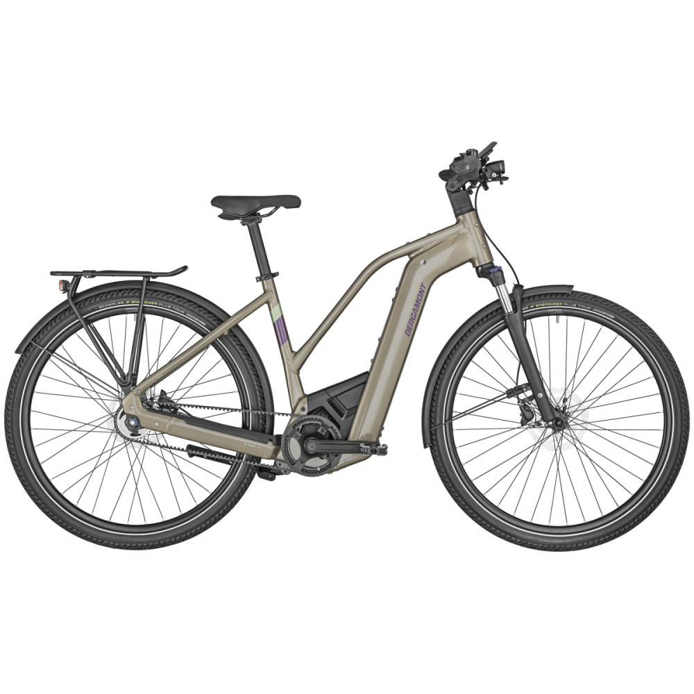 Bergamont E-Horizon Elite 7 Belt Lady, shiny taupe brown, 60