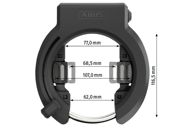 ABUS Rahmenschloss Granit XPlus 6950M NR ohne Halter schwarz