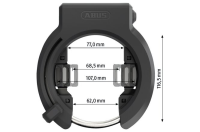 ABUS Rahmenschloss Granit XPlus 6950M NR ohne Halter schwarz offen