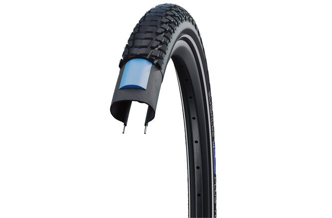 Schwalbe Pneu Marathon Plus Tour 700x38C Starr mit Reflexstreifen black