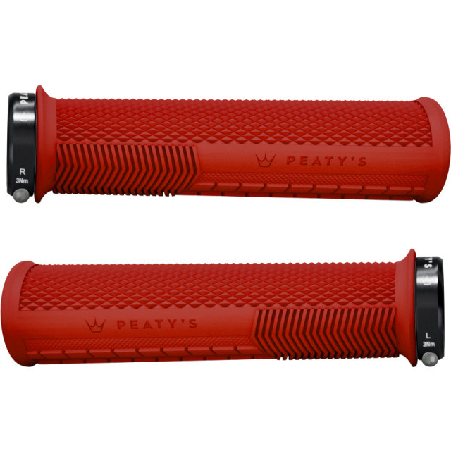 Peaty's Lenkergriffe Monarch Grip Knurl Thin, Orange