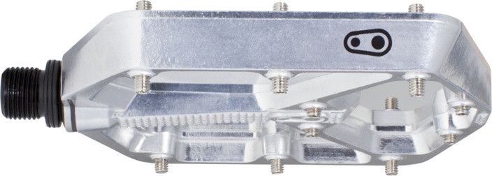 Crankbrothers Pedal Stamp 7 large high polish silber