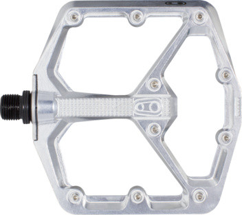 Crankbrothers Pedal Stamp 7 large high polish silber