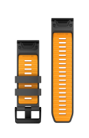 Garmin Quickfit®-Armbänder (22 mm), Graphit/Spark Orange
