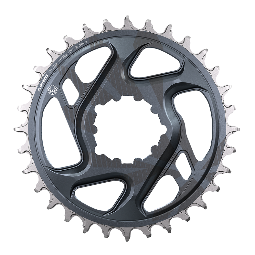 SRAM Chainring Eagle CF X-Sync2 DM 6mm Offset, lunar grey, 32