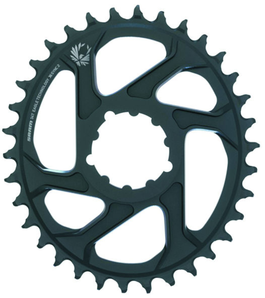 SRAM Chainring Eagle Oval X-Sync2 DM 6mm Offset, 36T, black