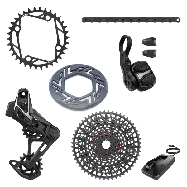 SRAM Groupset X0 Eagle AXS Transmission 104BCD, 34T, black