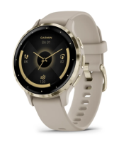 Garmin Venu® 3S, Sportuhr, French Gray/Softgold