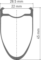 DT Swiss ERC 1400 DICUT Laufrad 700c CL 45 100/12mm WTS