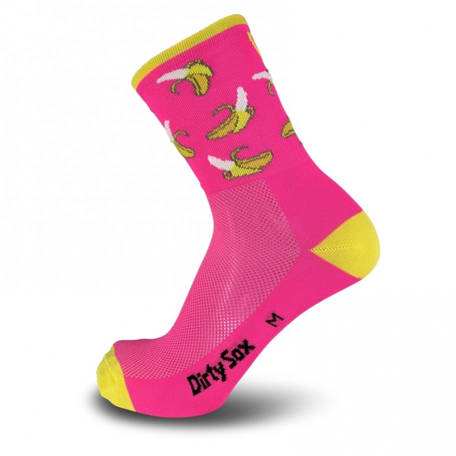 DirtySox Banana - Neon Pink-High - Hoch - M (40-42)