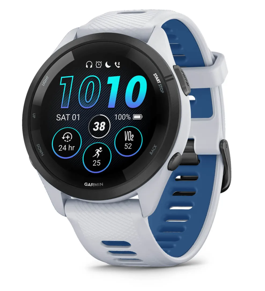 Garmin Forerunner® 265 Music, Sportuhr, Weiss