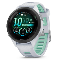 Garmin Forerunner 265S Music, Sportuhr, Weiss