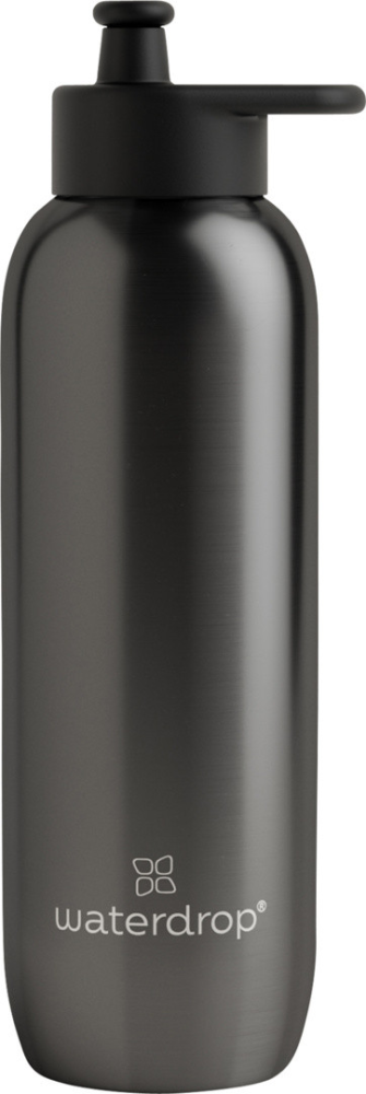 waterdrop Sports Bottle, Charcoal / 0.6l