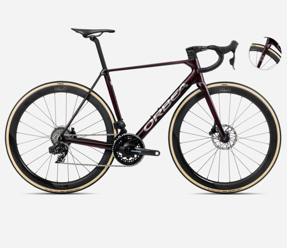 Orbea Orca M21eLTD PWR Wine Red - Titanium, 55