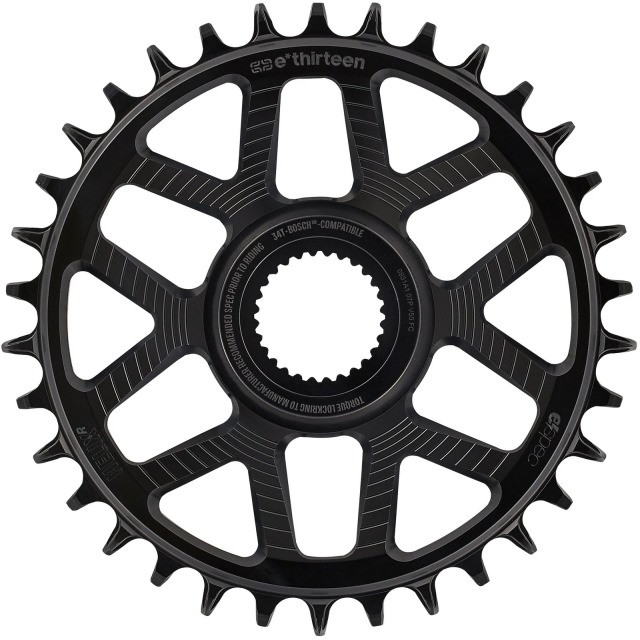 e*thirteen Ethirteen Kettenblatt Helix R e*spec Direct Mount 11/12 fach Bosch Gen4 Aluminum CL 53mm schwarz, 34