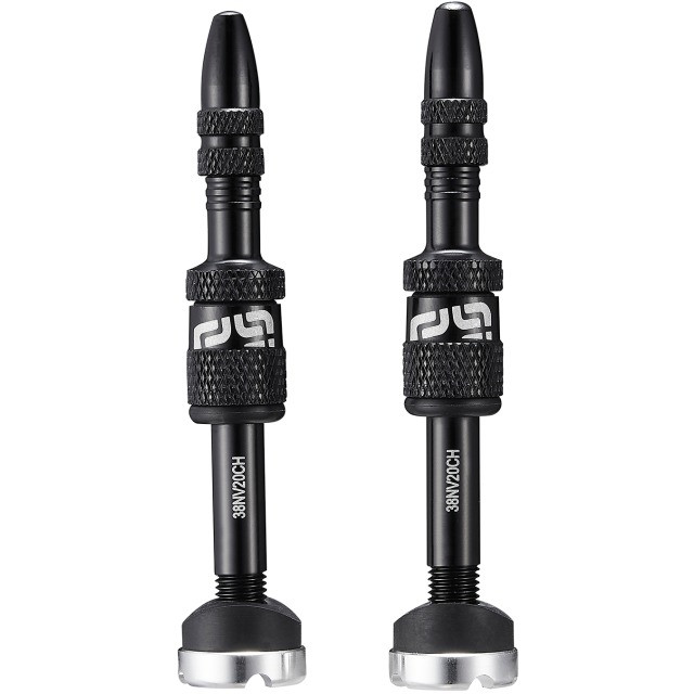 e*thirteen Ethirteen Tubelessventil Quickfill Gen2 Aluminium 2 Stk 23-31mm, Schwarz
