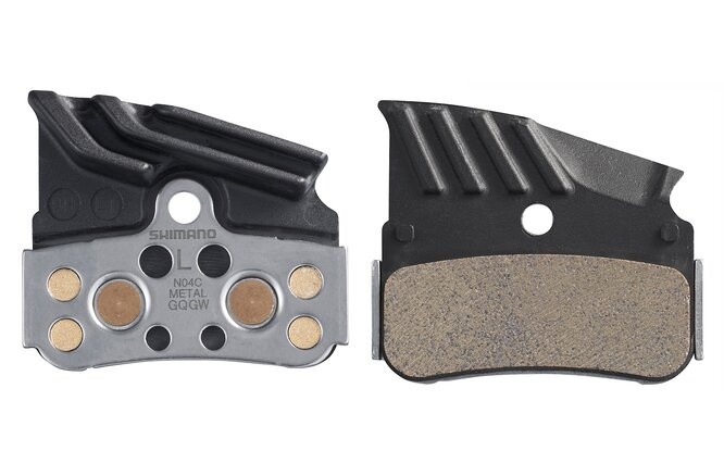 Shimano Bremsbeläge N04C Metall mit Lamellen Paar