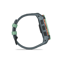 Garmin Instinct 3 – 45 mm, AMOLED, mit Silikon-Wechselarmband 22 mm, Sportuhr, Twilight/Neo Tropic