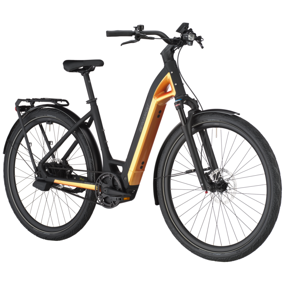 Bergamont E-Ville 10 Belt, yellow sunrise, L