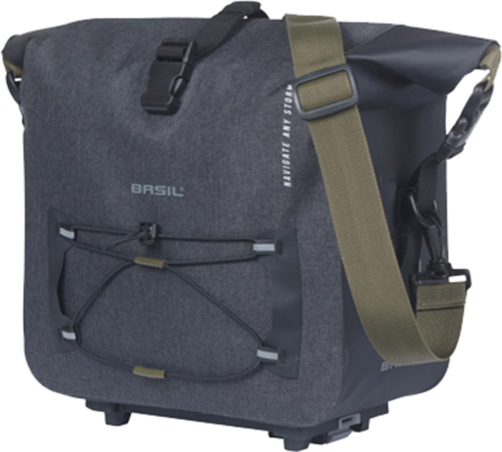Basil Navigator Storm Gepäckträgertasche MIK, 13L, schwarz