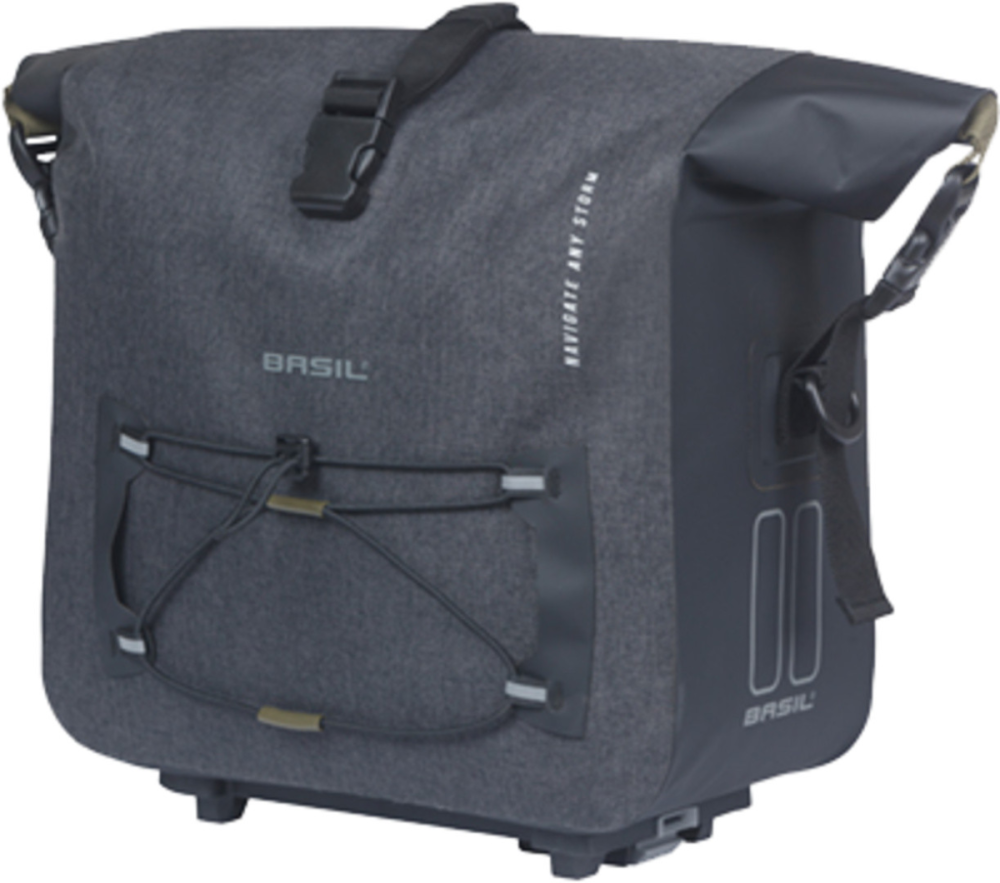 Basil Navigator Storm Gepäckträgertasche MIK, 13L, schwarz