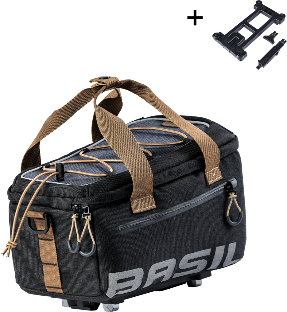Basil Miles Gepäckträgertasche MIK, 7L, black slate