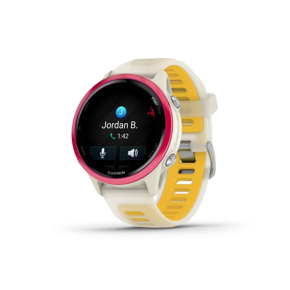 Garmin Forerunner® 570 - 42mm, Sportuhr, Bone Raspberry/Mango