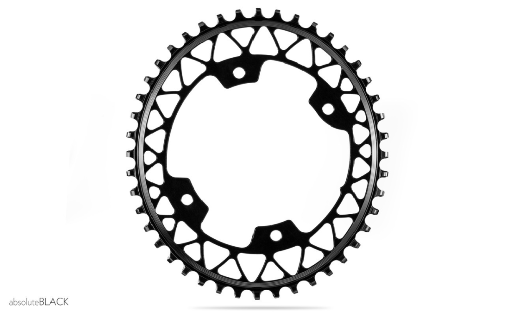absoluteBLACK absoluteBLACK, Kettenblatt, OVAL, Gravel - Cyclocross, 1x 110/4, assymetrisch, GREY - GRAU, 50 Zähne