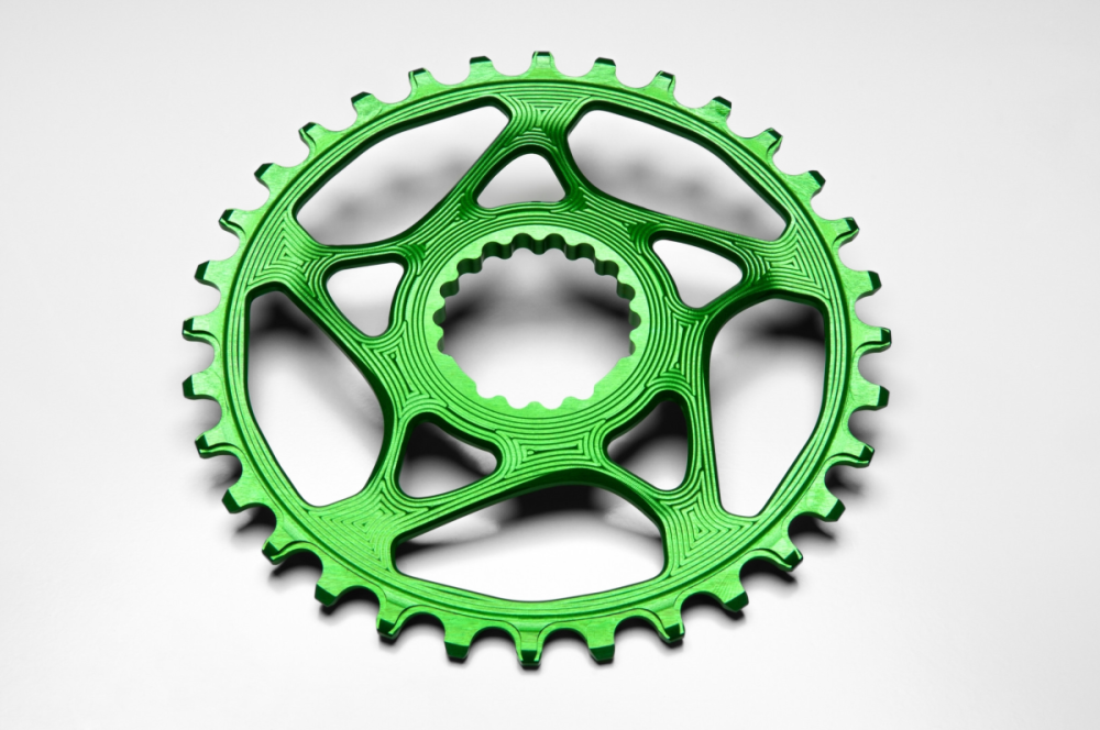 absoluteBLACK absoluteBLACK, Kettenblatt, RUND, MTB, für Cannondale Hollowgram, DM, GREEN, 28 Zähne