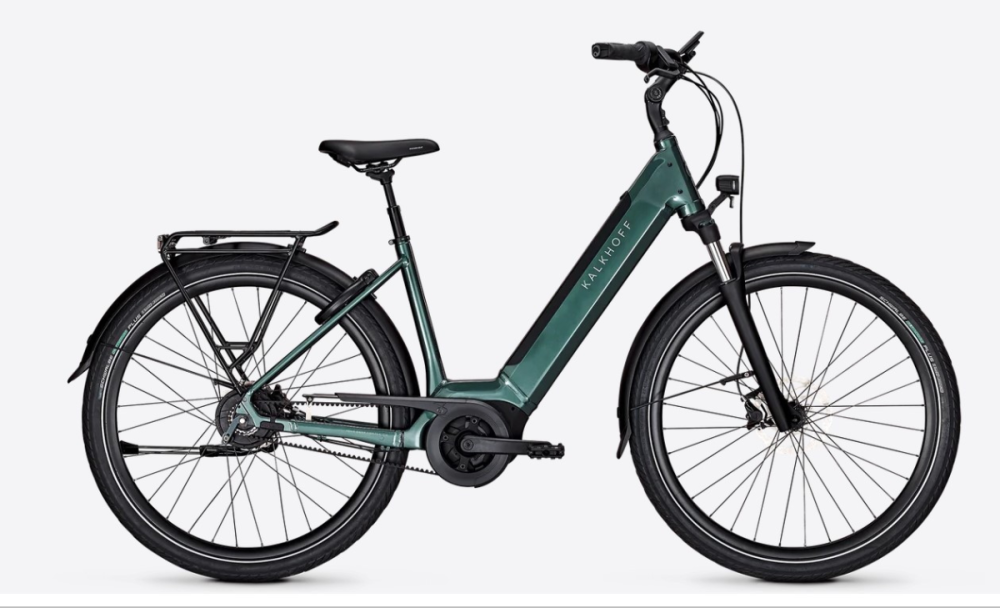 Kalkhoff IMAGE 3 EXCITE BLX, techgreen glossy, 500Wh, Tiefeisteiger, M