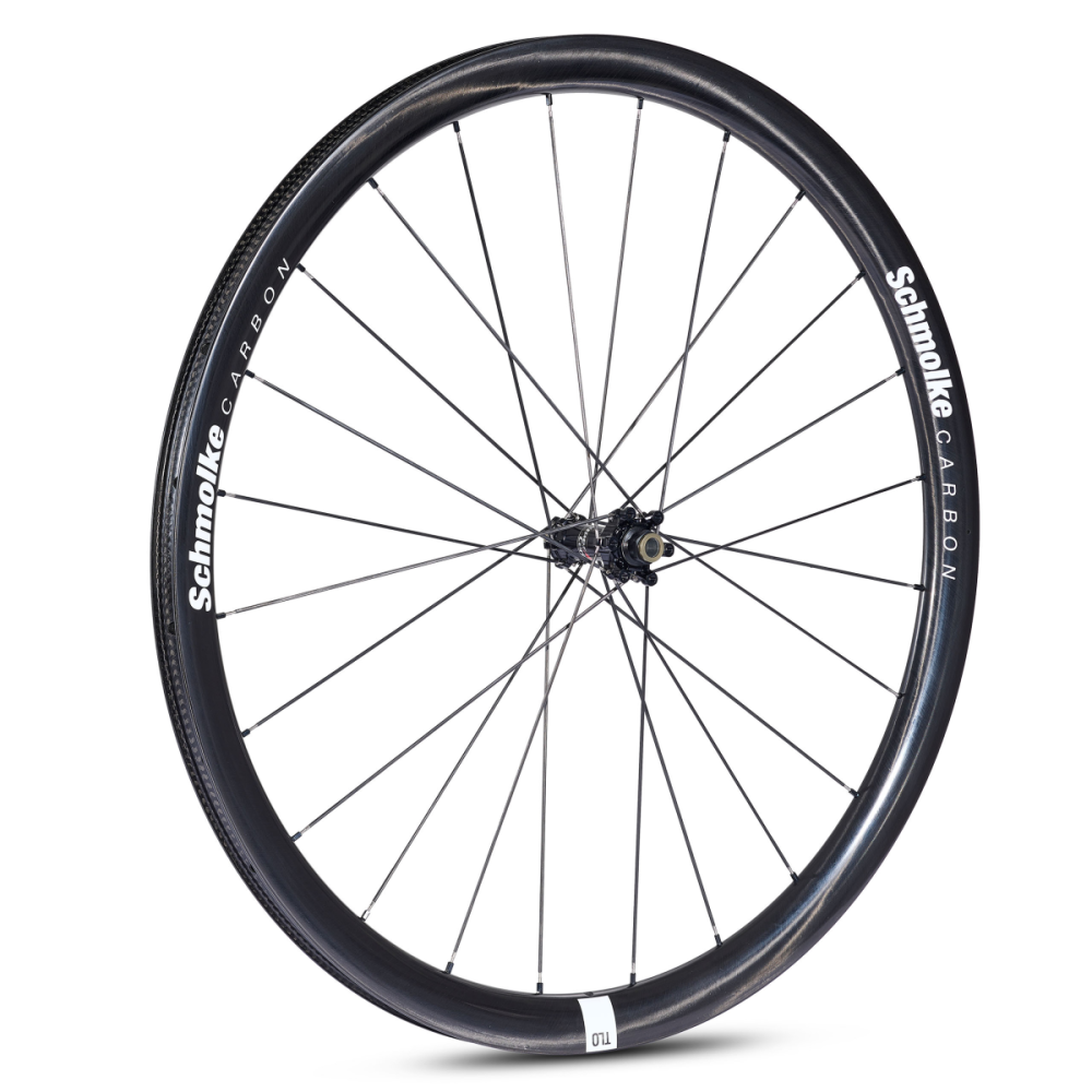 Schmolke Carbon TLO 37 TLR Disc, CenterLock, Extralite SPD 3+ Ceramic, Laufradsatz, Black Edition, Sram XDR