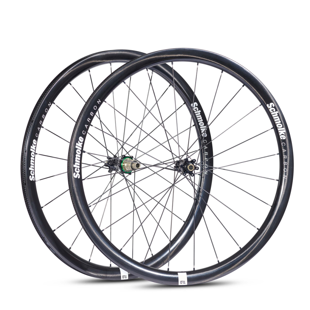 Schmolke Carbon TLO 37 TLR Disc, 6-Loch IS, Extralite SPD 3+ Ceramic, Laufradsatz, Black Edition, Sram XDR