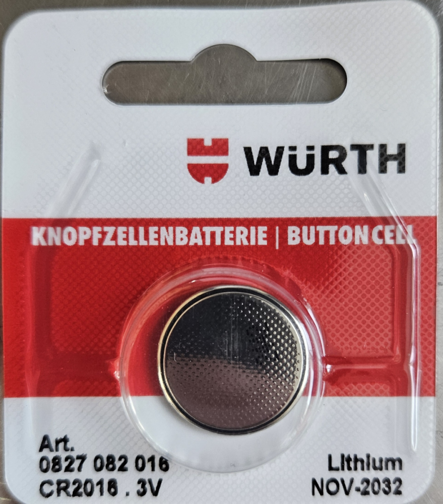 Würth Knopfzellenbatterie CR2016 / Ultegra DuraAce 12SP