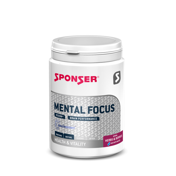 Sponser Mental Focus Herbs & Berries - Dose (150 g) - Glutenfrei Laktosefrei Vegan