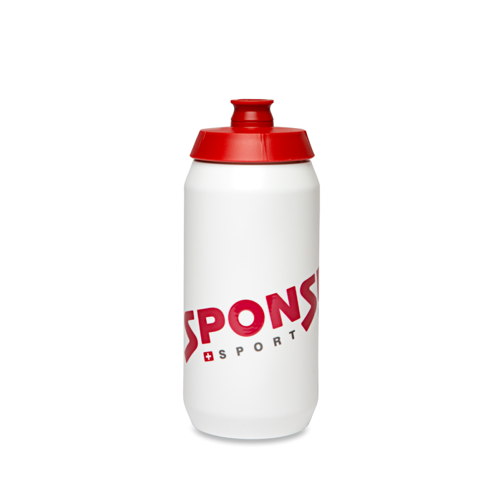 Sponser Pro Bottle 500ml - weiss/rot