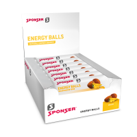 Sponser Energy Balls - Display (18 x 45 g) - ohne Süssstoffe Energieriegel, Mango, Display 18 x 45g